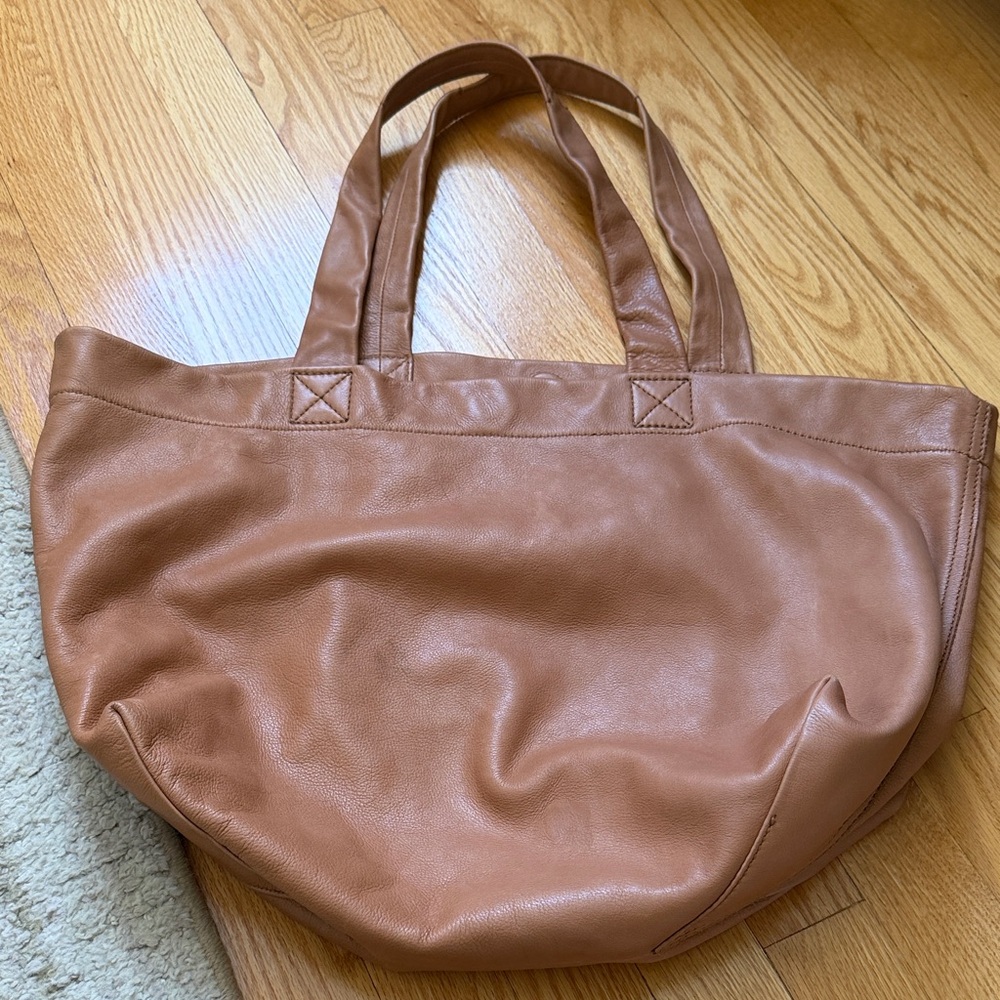 Madewell Caramel piazza Leather Tote